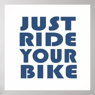 Motiverande Mountainbike-citat - Roligt cykling Poster