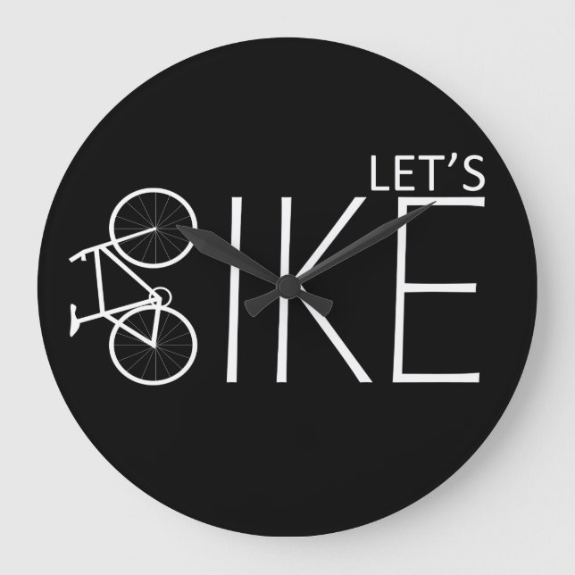 Motiverande Mountainbike-citat Stor Klocka (Framsida)