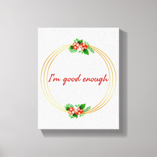 Motiverande och inspirerande citat för livet canvastryck (Framsida)