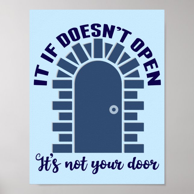 Motiverande offert förblir inte din dörr poster (Framsidan)