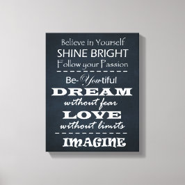 Motiverande offertbekräftelse canvastryck