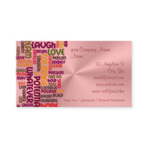 Motiverande Ord #1-positivitet, rosa-krom-utseende