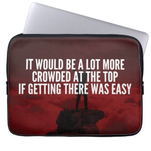 Motiverande Ord - Att komma till toppen Laptop Fodral
