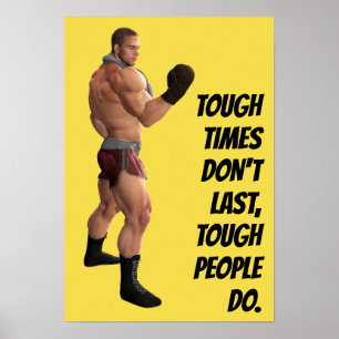 Motiverande ord boxare slagskämpe citat poster