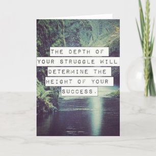 Motiverande Ord - Kamp och framgång Kort