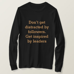 Motiverande Ord med enkel text på T Shirt