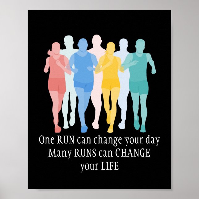Motiverande Ord, som kör livsförändringar Poster (Framsidan)