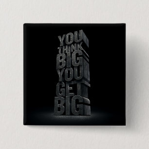 Motiverande Ord - Tänka Big, Get Big Knapp