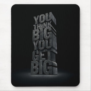 Motiverande Ord - Tänka Big, Get Big Musmatta