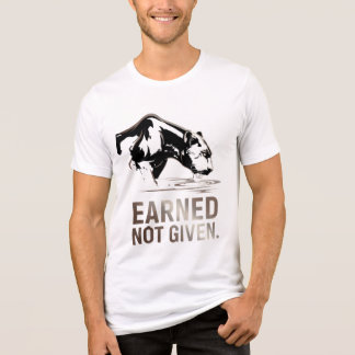 Motiverande Panther Gym Citat T-Shirt