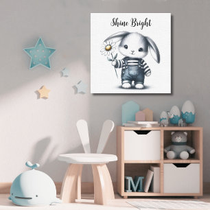 Motiverande Pojkrubbe med Whimsy Canvastryck