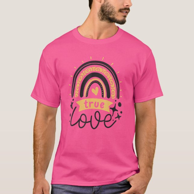 Motiverande Positiv Citat Bekräftelse Regnbåge Mi T Shirt (Framsida)