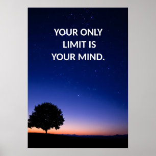 Motiverande positiv humble Text Poster