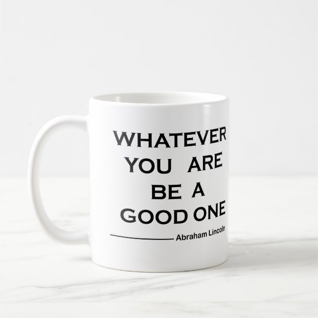 Motiverande positiva citat om livet ord kaffemugg (Vänster)