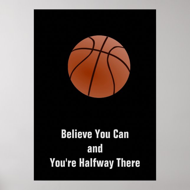 Motiverande Poster av basket (Framsidan)