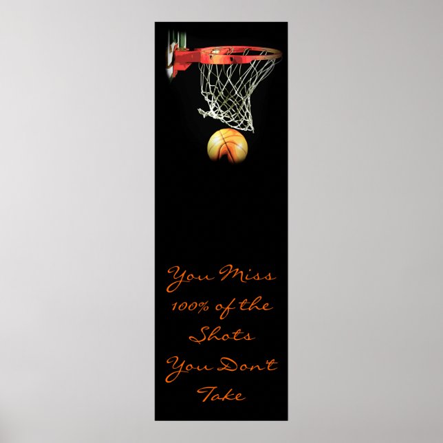 Motiverande Poster av basketbolldörr (Framsidan)