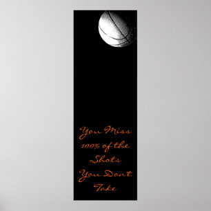 Motiverande Poster av basketbolldörr