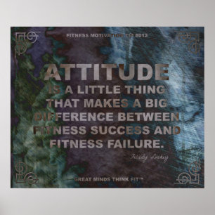 Motiverande Poster för Fitness Quote #012