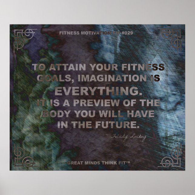 Motiverande Poster för Fitness Quote #029 (Framsidan)