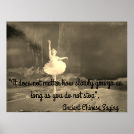 Motiverande Poster med Ballerina