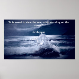 Motiverande Poster med Sjölandskapet