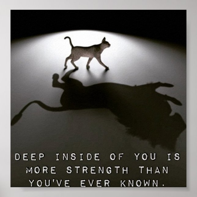 Motiverande poster om styrka (Framsidan)