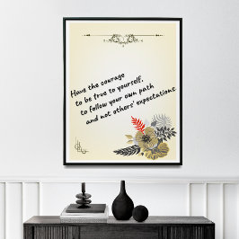 Motiverande Poster, positiv bekräftelse. Poster