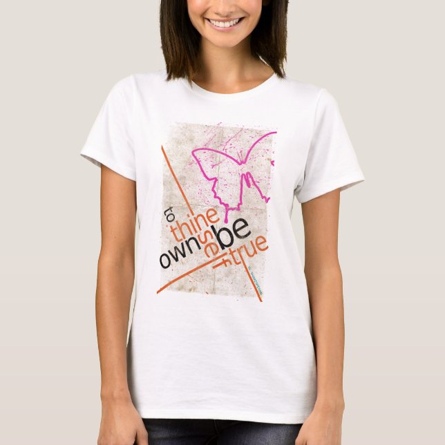 Motiverande Poster T Shirt (Framsida)