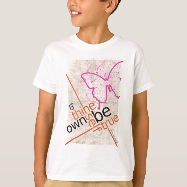 Motiverande Poster Tee Shirt (Framsida)