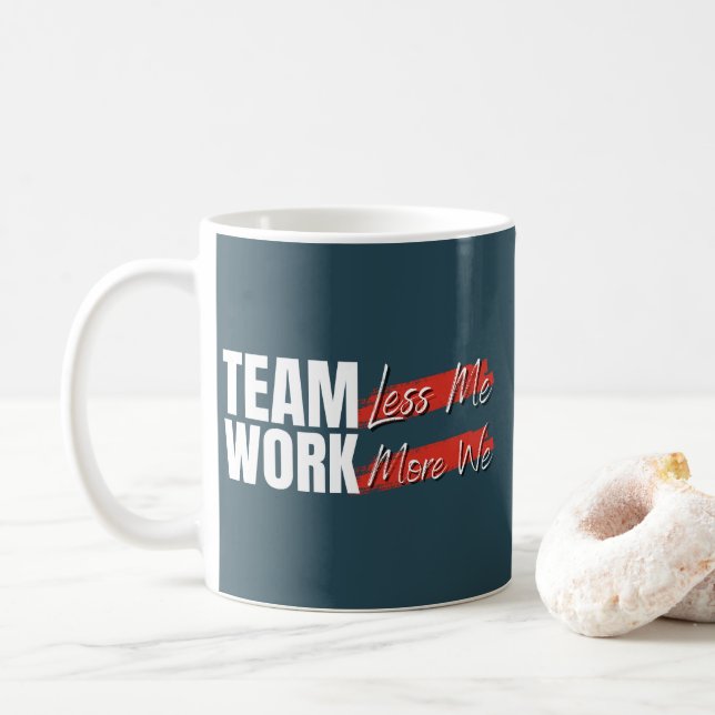 Motiverande present för teamarbete på kontor kaffemugg (Med munk)