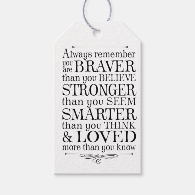 Motiverande Presentetikett (Framsidan)