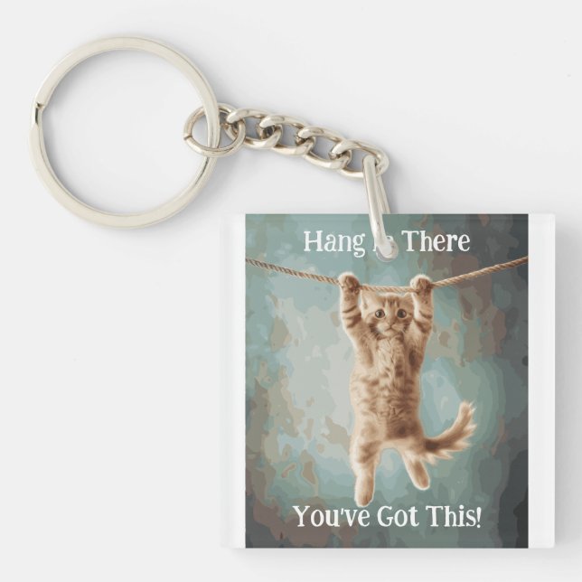 Motiverande rolig Häng kvar katt affisch (Framsidan)