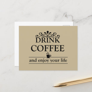 Motiverande, roliga kaffeofferter helg vykort