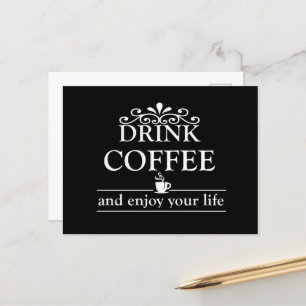 Motiverande, roliga kaffeofferter helg vykort