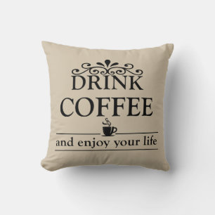 Motiverande, roliga kaffeofferter kudde