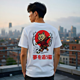 Motiverande Samurajkatt - Gåva för Anime & Sport T Shirt