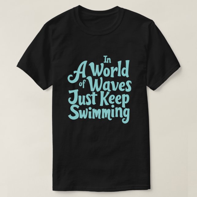 Motiverande simmardesign t shirt (Design framsida)