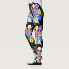 Motiverande sinnestillstånd framgångsrik inspirati leggings