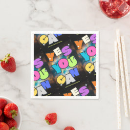 Motiverande sinnestillstånd framgångsrik inspirati pappersservett