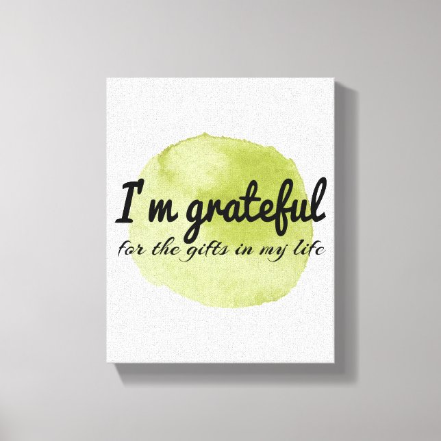 motiverande självaccepterandebud canvastryck (Framsida)