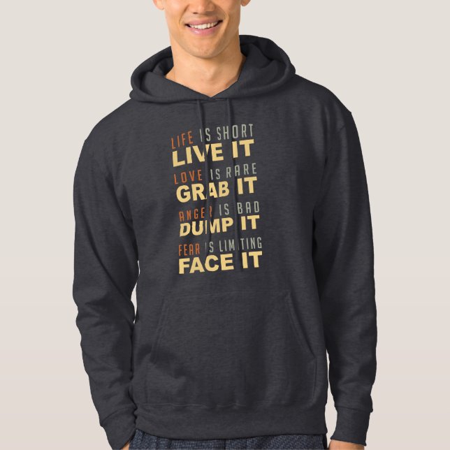 Motiverande skjortor och jacka hoodie (Framsida)