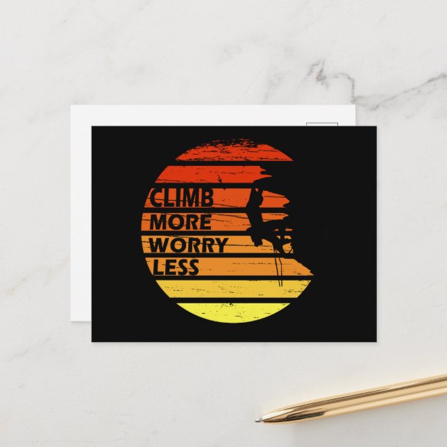 Motiverande sten klättring: helg vykort (Fram/Back In Situ)