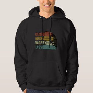 Motiverande sten klättring: hoodie
