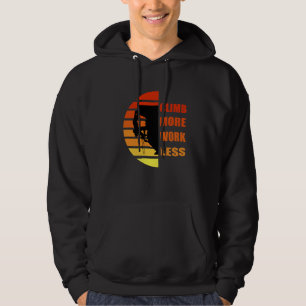 Motiverande sten klättring: hoodie