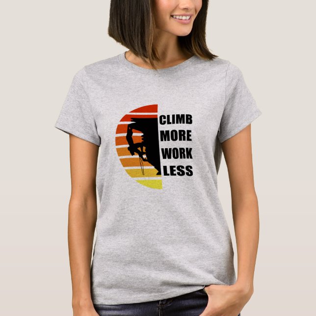 Motiverande sten klättring: t shirt (Framsida)