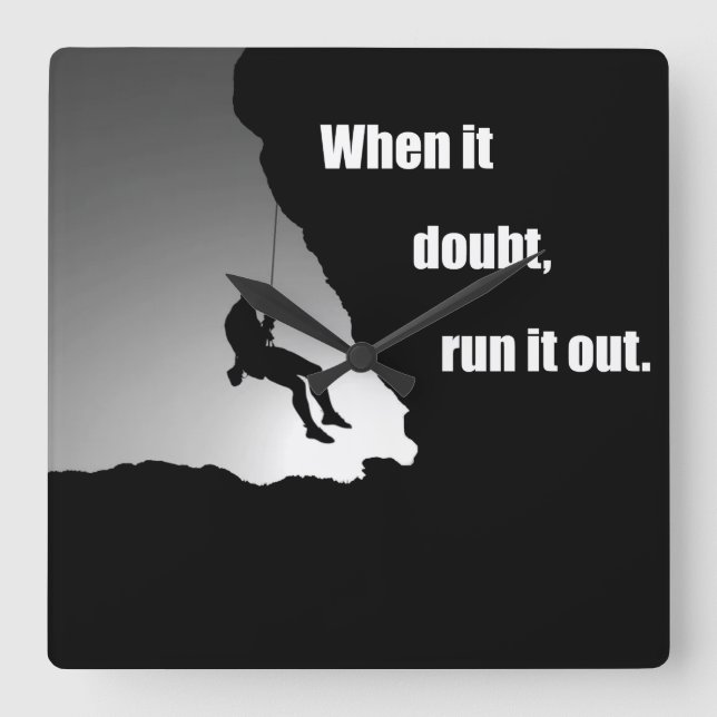 Motiverande stigning och stigning: fyrkantig klocka (Framsida)