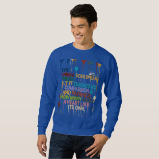 Motiverande sweatshirt – modiga ord för en modig S