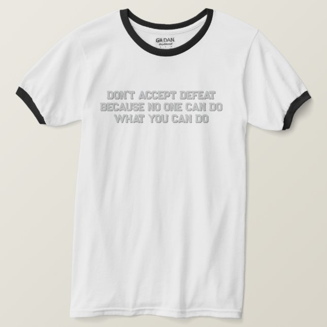 Motiverande T-Shirt (Design framsida)