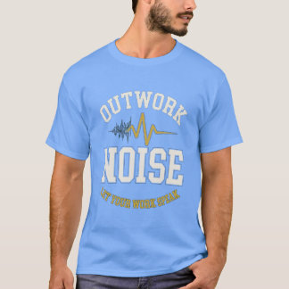 Motiverande T-Shirt för att Överträffa Bullret