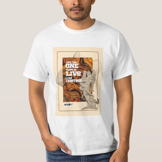 Motiverande T-Shirt för Självkontroll (Framsida)